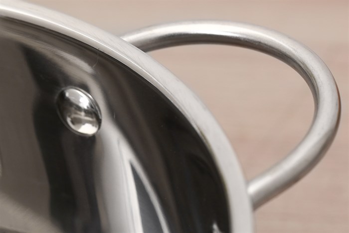 Nồi inox 3 đáy nắp inox 20 cm Delites NE013-20 Màu Inox