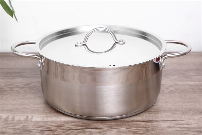 Nồi inox 3 đáy nắp inox 24 cm Delites NE014-24
