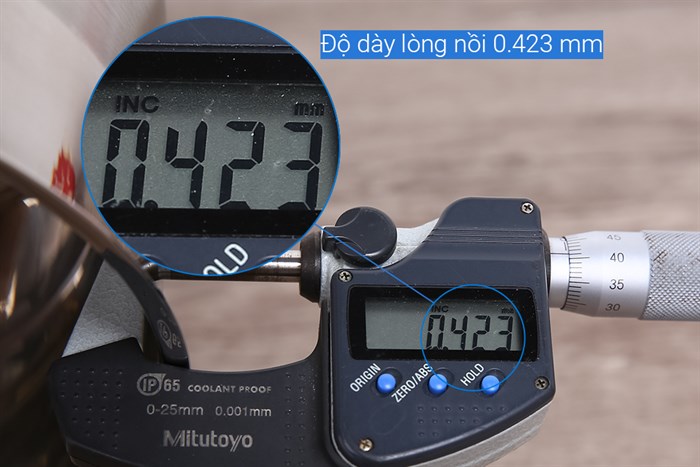 Nồi inox 3 đáy nắp inox 24 cm Delites NE014-24 Màu Inox