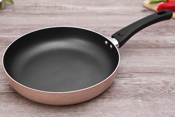 Bộ nồi chảo nhôm chống dính nắp kính Delites BE010-20-26 Màu Nâu nhạt