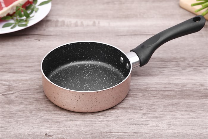 Bộ chảo quánh nhôm chống dính nắp kính Delites BE011-14 Màu Nâu nhạt