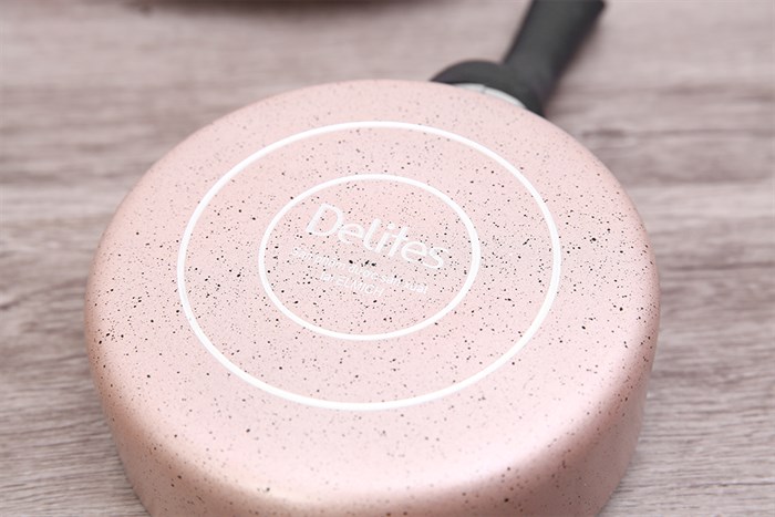 Bộ chảo quánh nhôm chống dính nắp kính Delites BE011-14 Màu Nâu nhạt