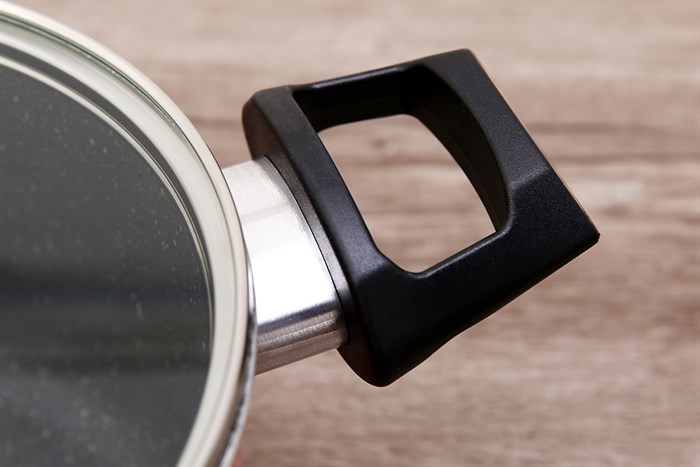 Nồi nhôm nắp kính 20 cm Kims Cook EARM520H Hồng Màu Hồng