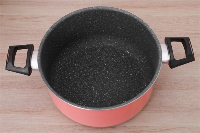 Nồi nhôm nắp kính 24 cm Kims Cook EARM524H Hồng Màu Hồng