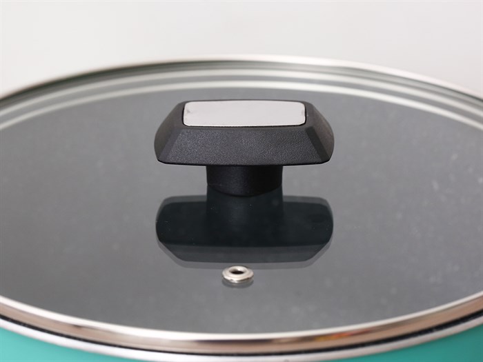 Nồi nhôm nắp kính 24 cm Kims Cook EARM524H Xanh Màu Xanh