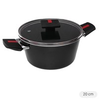 Nồi nhôm nắp kính 20 cm Kims Cook NAB520