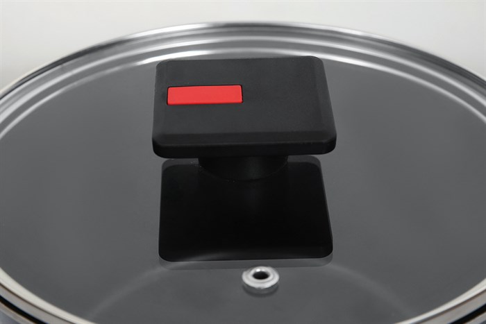 Nồi nhôm nắp kính 20 cm Kims Cook NAB520 Màu Đen