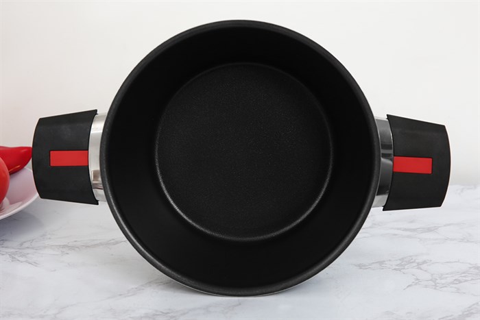 Nồi nhôm nắp kính 20 cm Kims Cook NAB520 Màu Đen