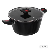 Nồi nhôm nắp kính 24 cm Kims Cook SB524