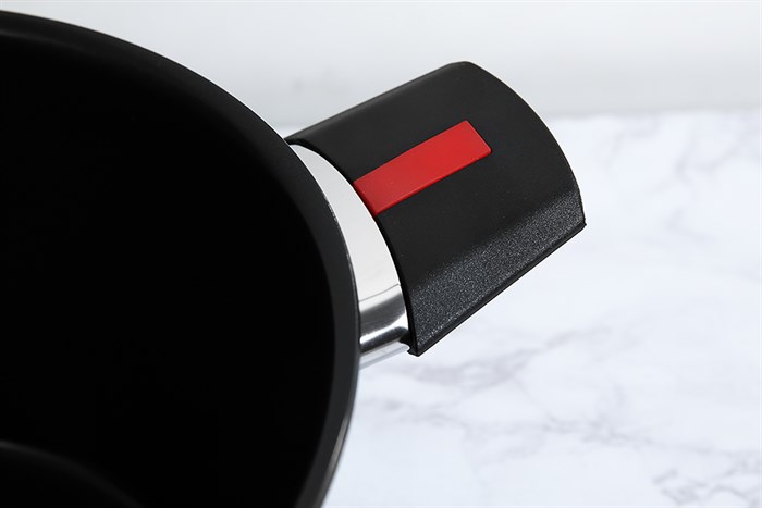 Nồi nhôm nắp kính 24 cm Kims Cook SB524 Màu Đen