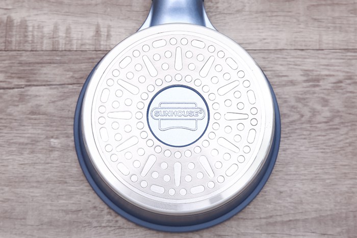 Quánh nhôm chống dính nắp kính 16 cm Sunhouse SHG3116MMA Màu Xanh