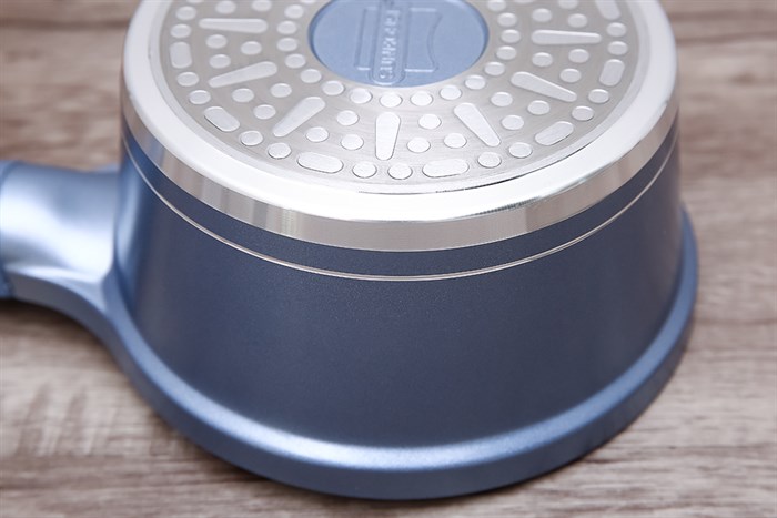 Quánh nhôm chống dính nắp kính 16 cm Sunhouse SHG3116MMA Màu Xanh