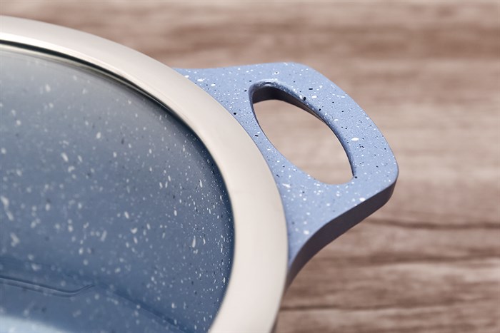 Nồi nhôm chống dính nắp kính 20 cm Sunhouse SHG2020MMA Màu Xanh