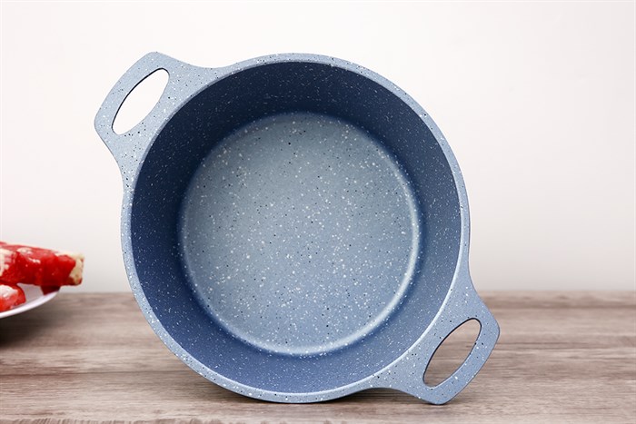 Nồi nhôm chống dính nắp kính 20 cm Sunhouse SHG2020MMA Màu Xanh