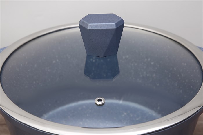 Nồi nhôm chống dính nắp kính 24 cm Sunhouse SHG2024MMA Màu Xanh