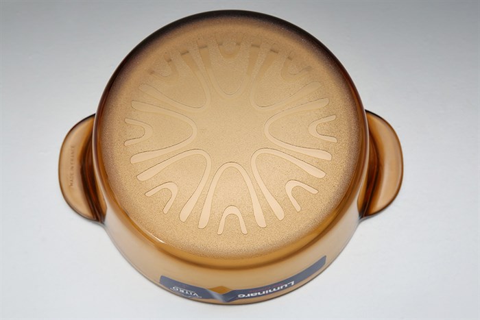 Nồi thủy tinh nắp thủy tinh 19 cm Luminarc Amberline Granite 1.5 lít Màu Nâu