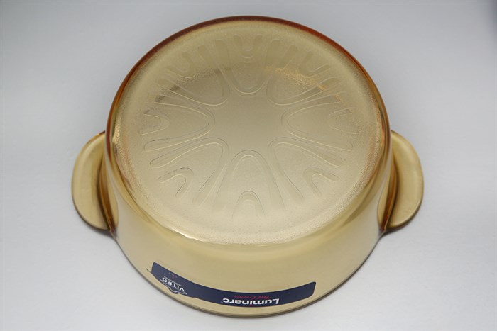 Nồi thủy tinh nắp thủy tinh 21 cm Luminarc Amberline Granite 2 lít Màu Nâu