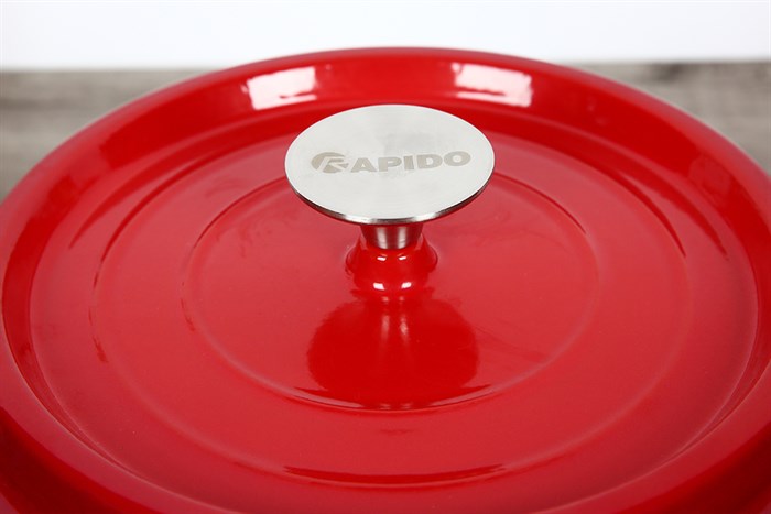 Nồi gang đúc 24 cm Rapido RK24-RD Màu Đỏ