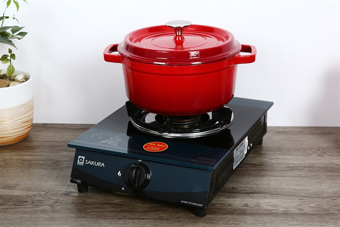 Nồi gang đúc 24 cm Rapido RK24-RD Màu Đỏ