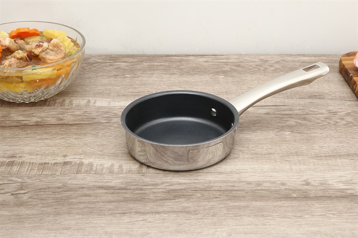 Bộ chảo quánh inox 3 đáy 14 cm Elmich Trimax Baby EL-3794 Màu Inox