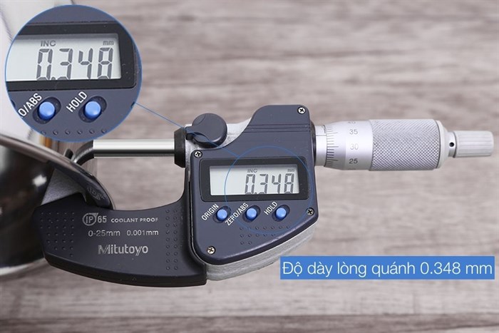 Quánh inox 3 đáy nắp kính 16 cm Fivestar Q16-5DG Màu Inox