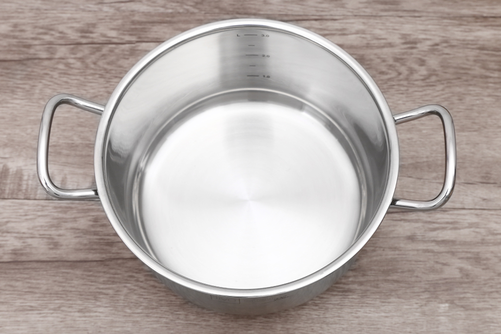 Nồi inox 3 đáy nắp kính 20 cm Fivestar N20-5DG 304 Màu Inox