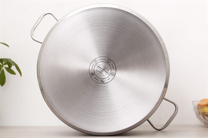 Nồi inox 3 đáy nắp inox 32 cm Sunhouse SHG300-32 Màu Bạc Inox