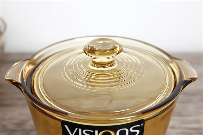 Nồi thủy tinh nắp thủy tinh 15 cm Visions VSF-12STW/CL1 1.2 lít Màu Vàng đồng