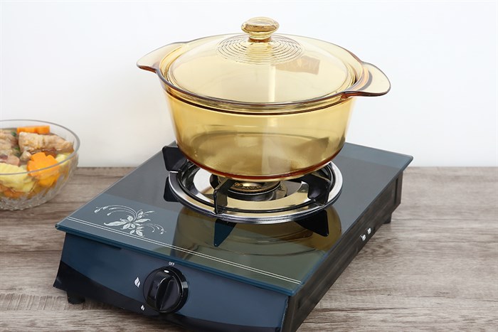 Nồi thủy tinh nắp thủy tinh 24 cm Visions VSF-28/CL1 2.8 lít Màu Vàng đồng
