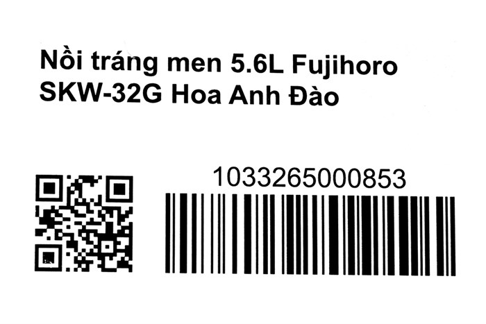 Nồi thép Nippon tráng men nắp kính 26 cm Fujihoro SKW-32G Màu Trắng
