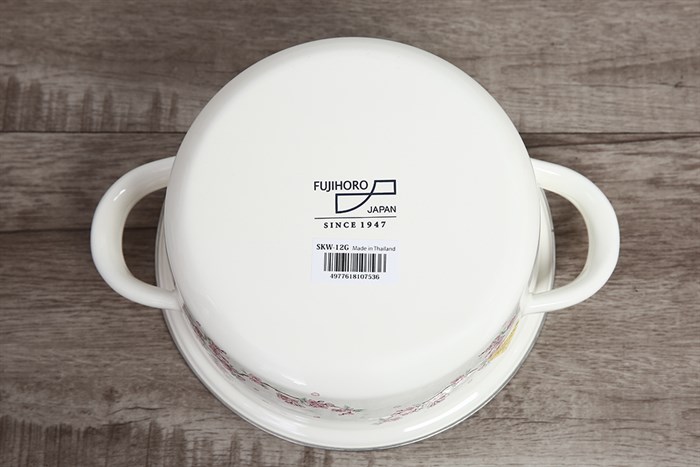 Bộ 3 nồi thép Nippon tráng men Fujihoro SKW-332G Màu Trắng