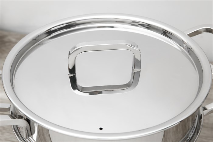 Bộ nồi xửng inox 3 đáy nắp inox 20 cm Fivestar ST20-3D304 Màu Bạc Inox