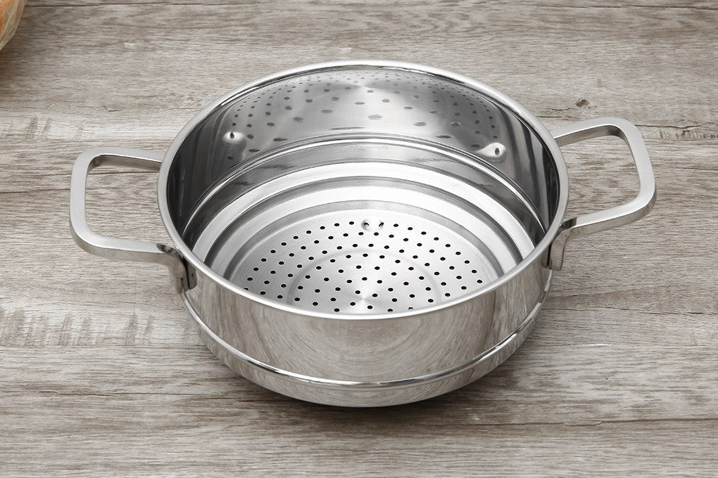 Bộ nồi xửng inox 3 đáy nắp inox 20 cm Fivestar ST20-3D304 - 6