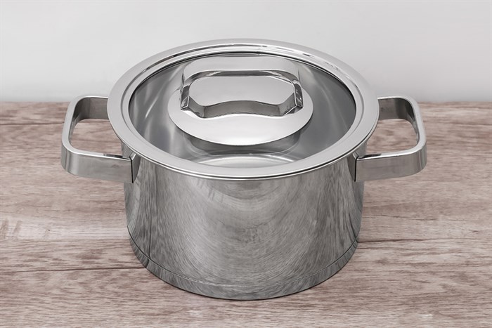 Nồi inox 3 đáy nắp kính 16 cm Fivestar N16-3DG304 Màu Bạc Inox