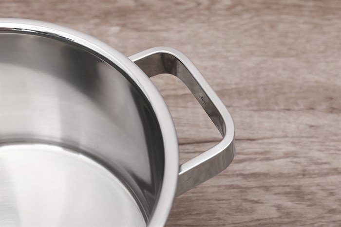 Nồi inox 3 đáy nắp kính 16 cm Fivestar N16-3DG304 Màu Bạc Inox