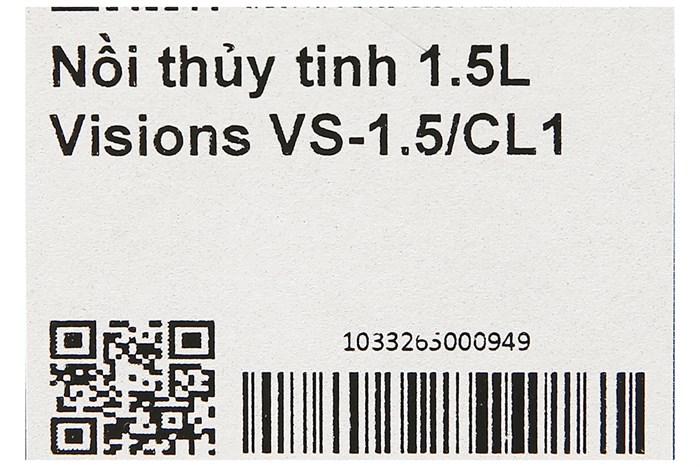 Nồi thủy tinh nắp thủy tinh 19 cm Visions VS-1.5/CL1 1.5 lít Màu Nâu