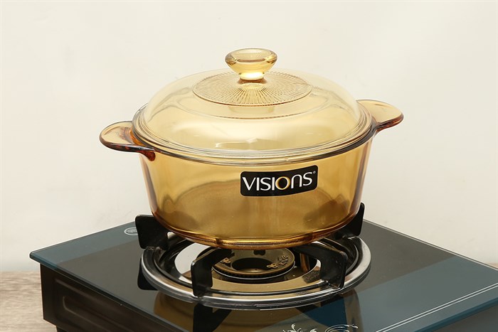 Nồi thủy tinh nắp thủy tinh 22 cm Visions VS-22/CL1 2.25 lít Màu Nâu