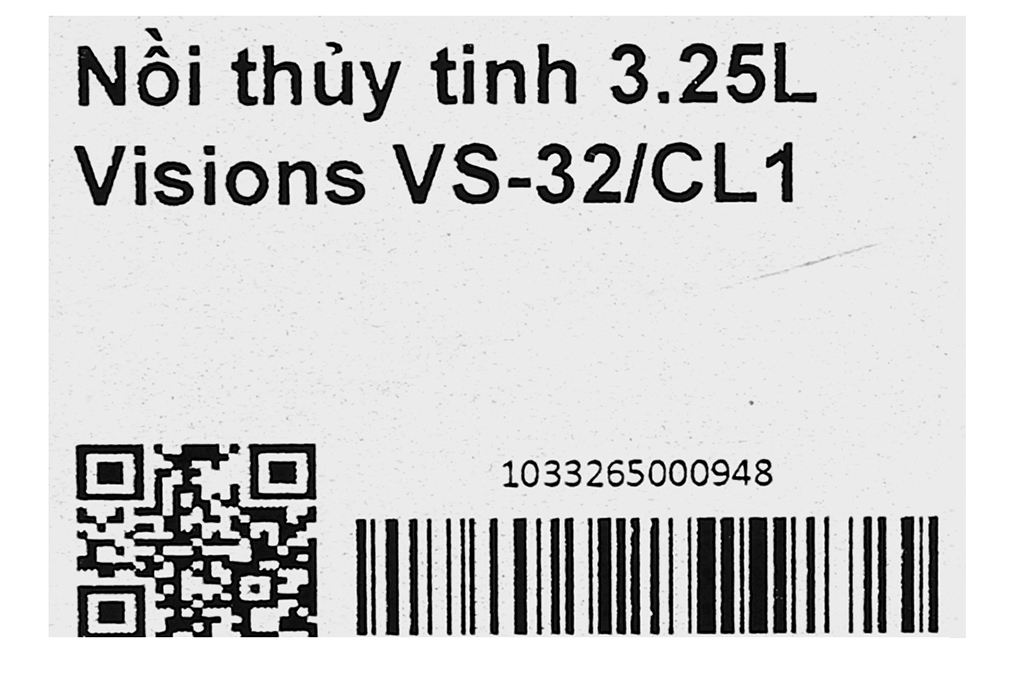 Nồi thủy tinh nắp thủy tinh 24 cm Visions VS-32/CL1 3.25 lít