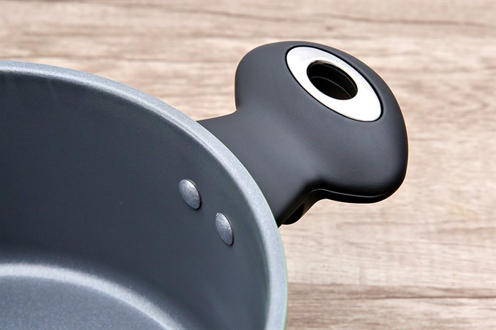 Nồi nhôm nắp kính 20 cm Happycook HCA-CG20 Màu Xanh mint