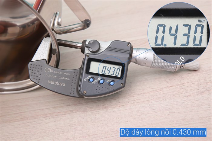 Nồi inox 5 đáy nắp kính 16 cm Sunhouse SHG788-16 Màu Bạc Inox