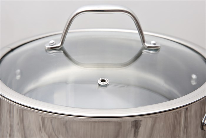 Bộ 3 nồi inox 3 đáy nắp kính Sunhouse Mama SHG2020 Màu Bạc Inox