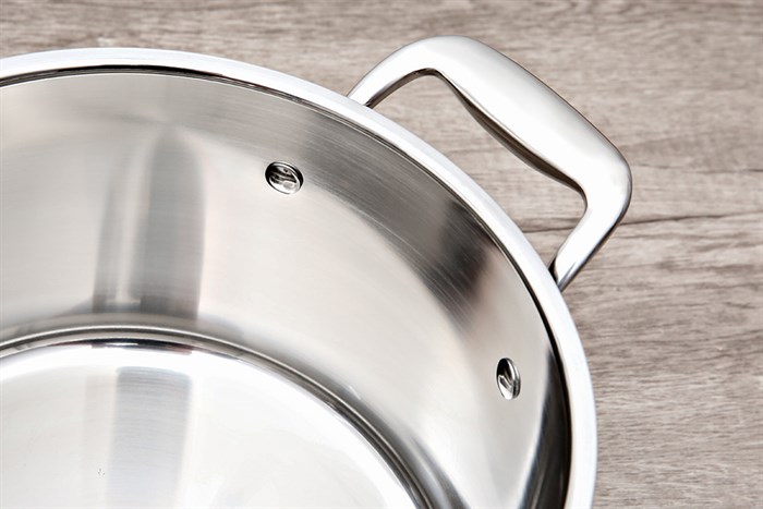 Bộ 3 nồi inox 3 đáy nắp kính Sunhouse Mama SHG2020 Màu Bạc Inox