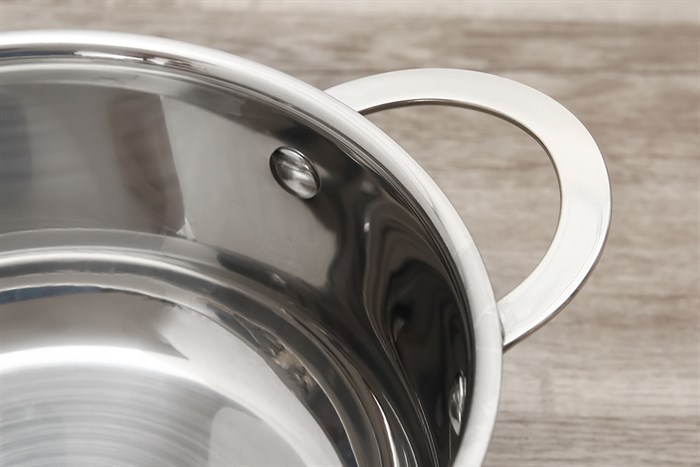 Nồi inox 3 đáy nắp kính 18 cm Elmich Celestine 2355275 Màu Bạc Inox