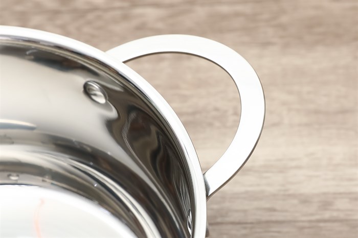 Nồi inox 3 đáy nắp kính 22 cm Elmich Celestine 2355277 Màu Bạc Inox