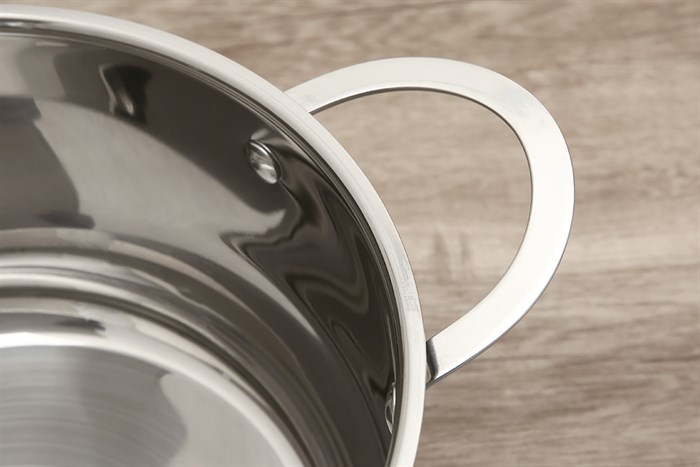 Nồi inox 3 đáy nắp kính 24 cm Elmich Celestine 2355278 Màu Bạc Inox