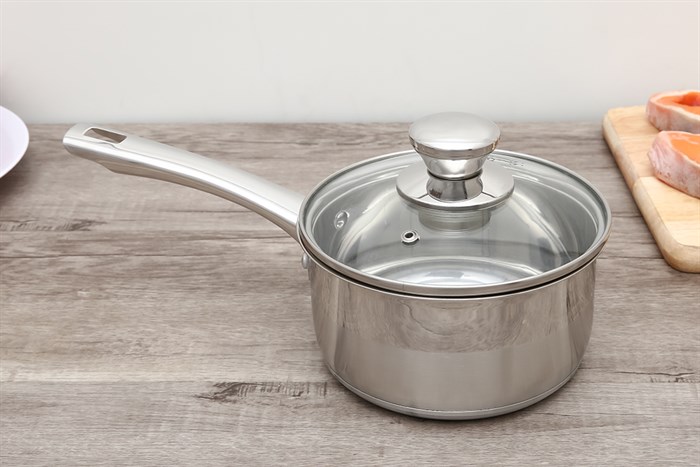 Bộ nồi quánh inox nắp kính Smartcook SM-2102MN Màu Bạc Inox