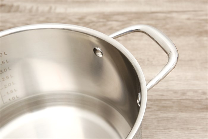 Bộ 3 nồi inox 3 đáy nắp kính Elmich Trimax Czech EL-3833 Màu Bạc Inox