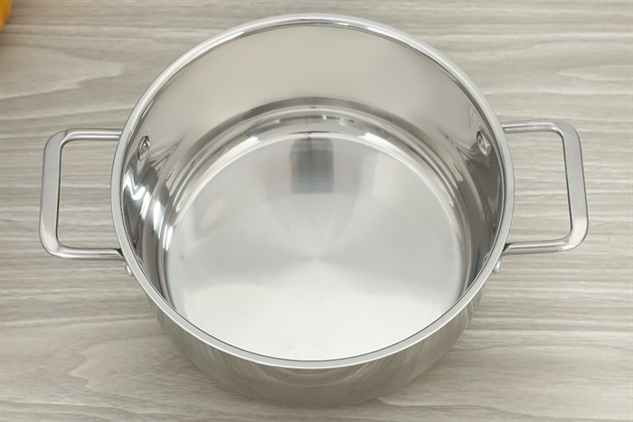 Bộ 3 nồi inox 3 đáy nắp kính Delites BNE009 Màu Bạc Inox