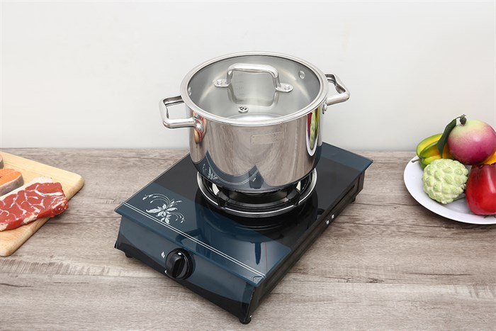 Bộ nồi chảo inox 3 đáy nắp kính Elmich Trimax ECO EL-8003 Màu Bạc Inox