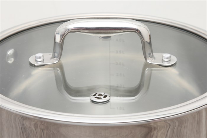 Bộ nồi chảo inox 3 đáy nắp kính Elmich Trimax ECO EL-8003 Màu Bạc Inox